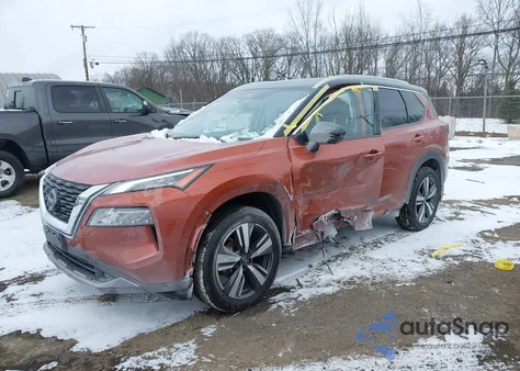 2022 Nissan Rogue Sl Intelligent Awd from USA, damaged, VIN JN8BT3CB2NW334358